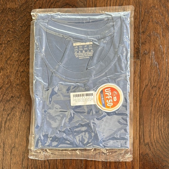 Men’s Blue UPF 50+ T-Shirt 2XL - Picture 1 of 3